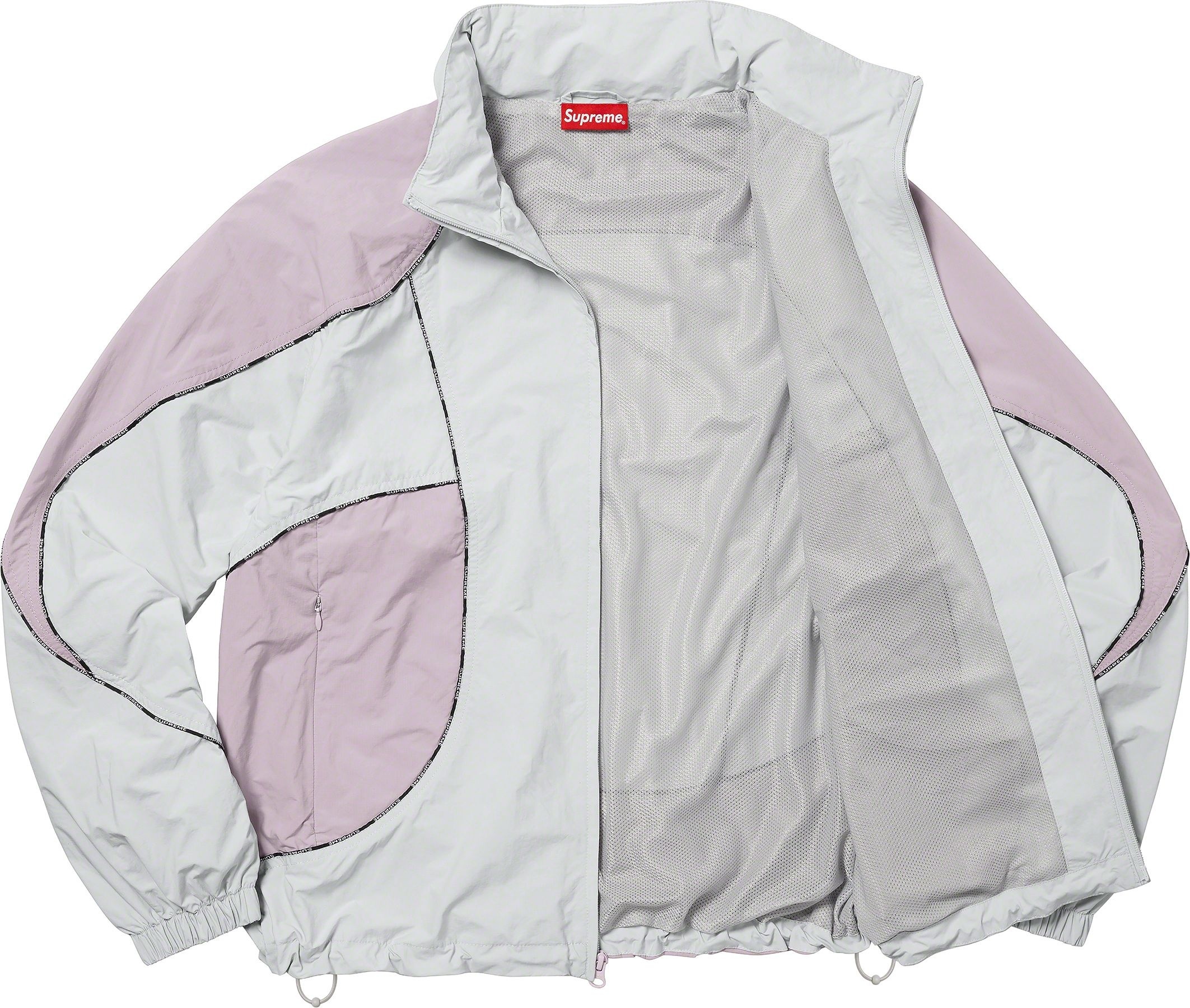 Logo Piping Hooded Track Jacket view 3